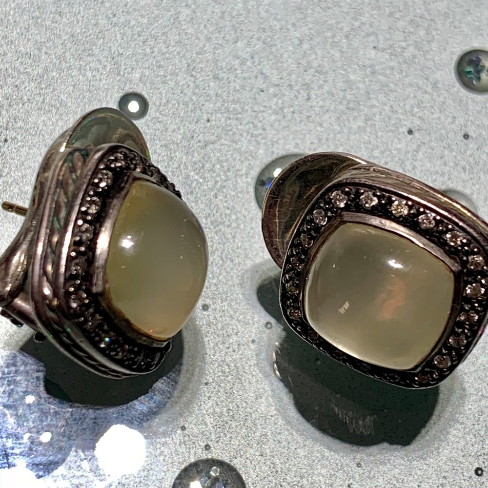 David Yurman Moonlight and quartz earrings.